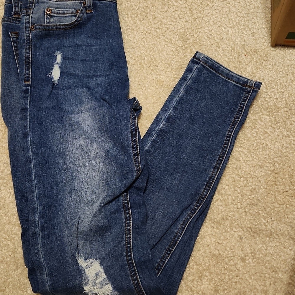 Labijou Womens Jeans Size 3 Distressed Denim Pants